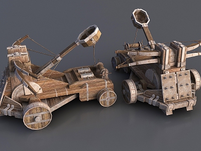 Ancient catapults 3d model