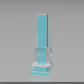 Modern Skyscraper With Blue Glass Facade And Tower Structure Contemporary Design