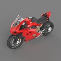 Hyundai Ducati two-wheeled motorcycle locomotive Panigale V4R motorcycle 3d model