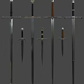 Medieval Swords and Daggers 3d model