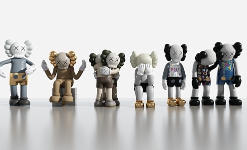 kaws doll 3d model