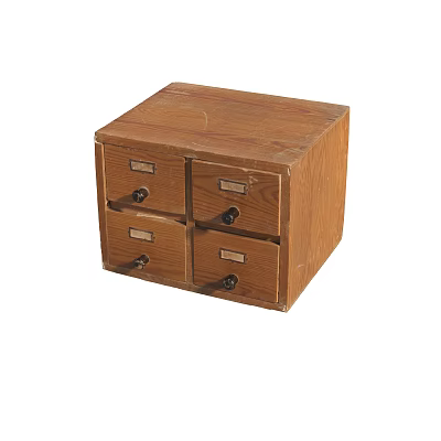 Classic Brown Wooden Entryway Console Cabinet with Four Drawers Storage Furniture 3d model