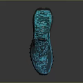 Modern Bright Blue Sports Sneakers With Black Laces And Non Slip Sole Design