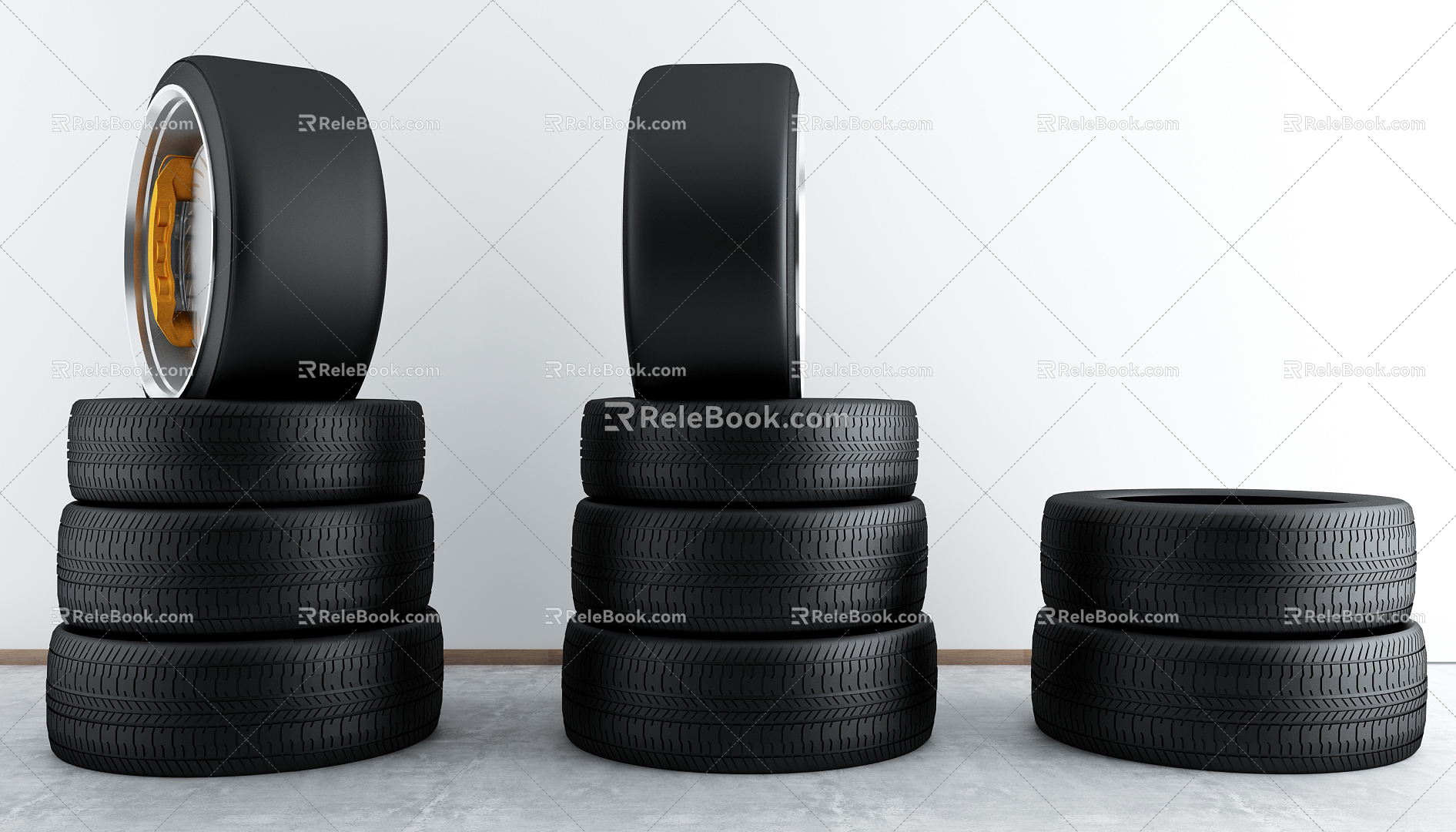 Modern Tires 3d model