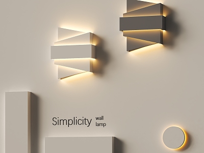 Modern wall lamp personalized wall lamp creative wall lamp 3d model