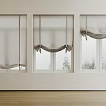 Roman curtain pull curtain sunshade shutter 3d model
