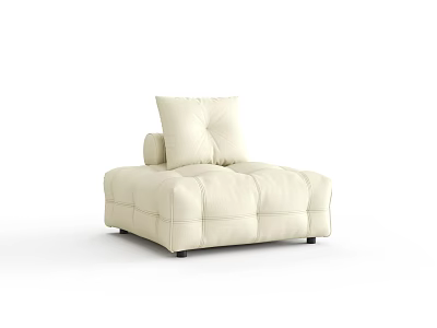Leather Single Costair Sofa 3d model