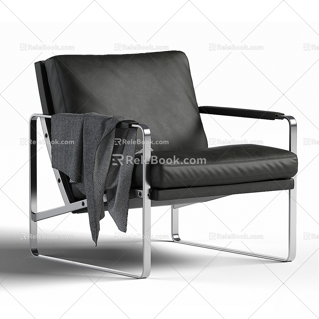 fabricius modern leisure chair armchair 3d model