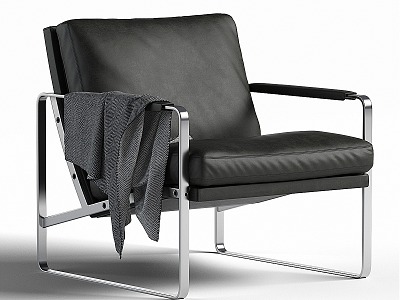 fabricius modern leisure chair armchair 3d model