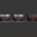 Household Wooden Barrels With Square Textured Bases In Dark And Light Tones