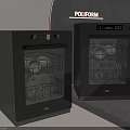 Modern Sleek Black Kitchen Appliances With Contemporary Design And Smooth Surface