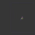 Decorative Photo Check In Spot With Transparent Spheres Golden Particles Plants And Metallic Textures