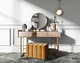 Light Luxury Dressing Table Dressing Table Ornaments 3d model