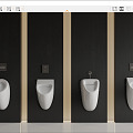 Modern urinal urinal combination 3d model