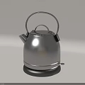 Stainless Steel Silver Electric Kettle Modern Design Daily Home Use