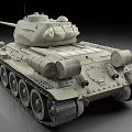 Classic Military Tank Featuring Turret Gun Barrel Tracked Wheels And Armor