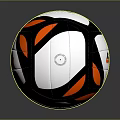 GIMA Volleyball With White Black Orange Design For Daily Sports Activities