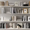 Book Combination Wall Hanging Bookshelf Book Ornaments 3d model