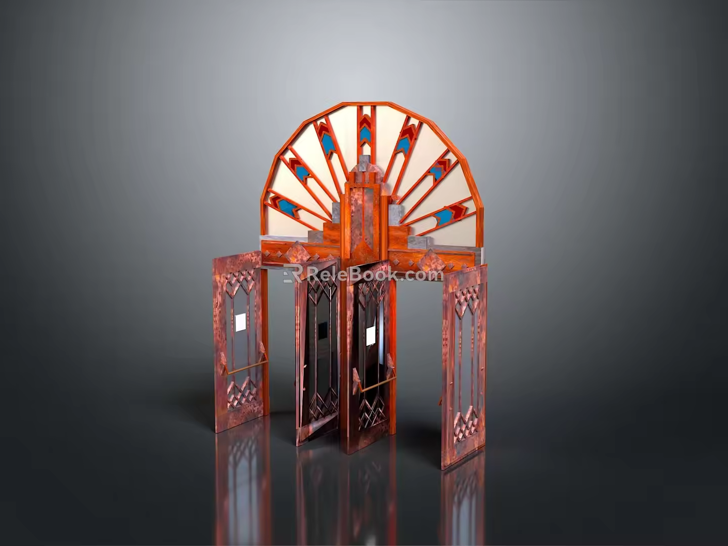traditional architecture traditional building gate traditional gate traditional gate ancient building gate courtyard gate garden gate 3d model