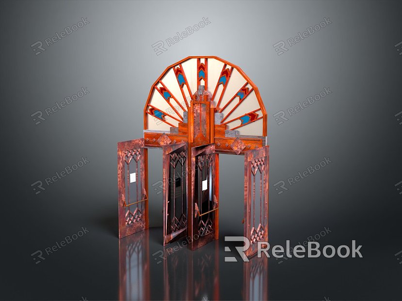 traditional architecture traditional building gate traditional gate traditional gate ancient building gate courtyard gate garden gate model