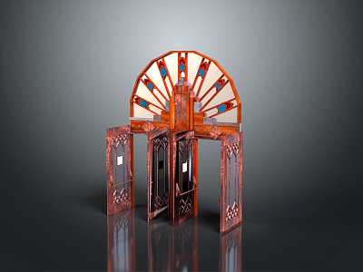 traditional architecture traditional building gate traditional gate traditional gate ancient building gate courtyard gate garden gate model