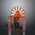traditional architecture traditional building gate traditional gate traditional gate ancient building gate courtyard gate garden gate 3d model