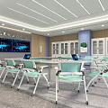 Modern Classroom Multi-function Classroom 3d model