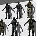 CF Crossing Fire Game Character Explosive Soldier 3d model