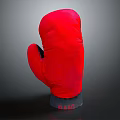 Red Boxing Gloves Sports Equipment For Training And Fitness Activities
