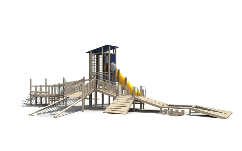 Modern slide amusement products 3d model