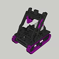 Phantomics Robot With Pink Tracks And Black Mechanical Structure Design