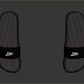Black Comfortable Slippers With Soft Insole For Daily Indoor Wear