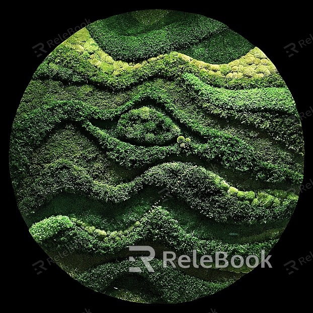 Green plant wall model