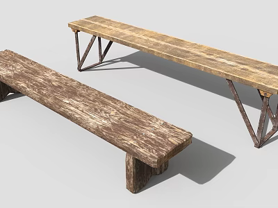 Long Chair Old Chair Vintage Chair Long Wooden Chair 3d model Long Chair Old Chair Vintage Chair Long Wooden Chair 3d model