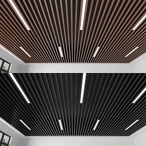 Modern ceiling grille square ceiling 3d model