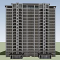Modern High Rise Residential Building Exterior Design With Large Windows Balconies And Trees