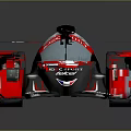 Red Toyota Racing Car With Number 28 And Streamlined Sporty Design