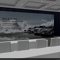Mercedes Benz New Long Wheelbase E Class Launch Event With Stage And Seats 3d model