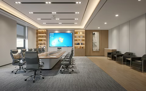 Conference Room Conference Room Simple Conference Room Conference Table 3d model