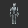 Game Movie Character Robot 3D Model With Mechanical Armored Body And Standing Pose
