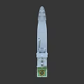 Special Purpose Vessel With Long Flat Deck Superstructure And Green Marked Area