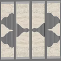 New Chinese-style screen partition 3d model