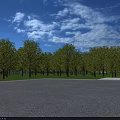 Aerial Planning of Traditional Tents Complex With Green Landscape and Pedestrian Walkway