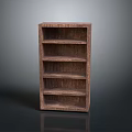 Wooden Bookshelf Furniture With Multiple Shelves And Simple Modern Design