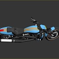 Modern motorcycle two-wheeled motorcycle off-road motorcycle road racing motorcycle 3d model