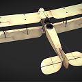 Modern aircraft biplane 3d model