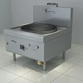 Commercial Stainless Steel Wok Stove With Control Panel For Restaurant Kitchen