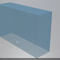 Blue Grid Mesh Building Component with Reinforced Structural Framework Design