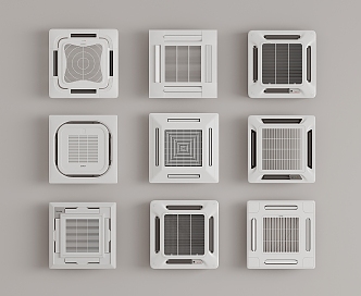 Ceiling type central air conditioning combination 3d model