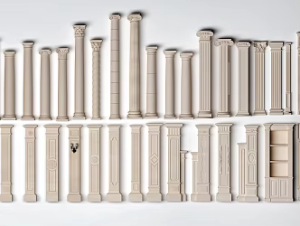 European Roman Column 3d model